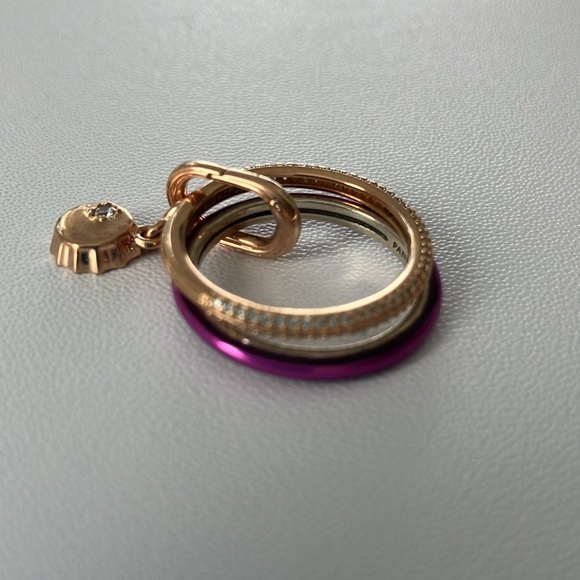 Pandora Lucky Bottle Cap ring set: 14k rose gold; 925 silver - Picture 13 of 16